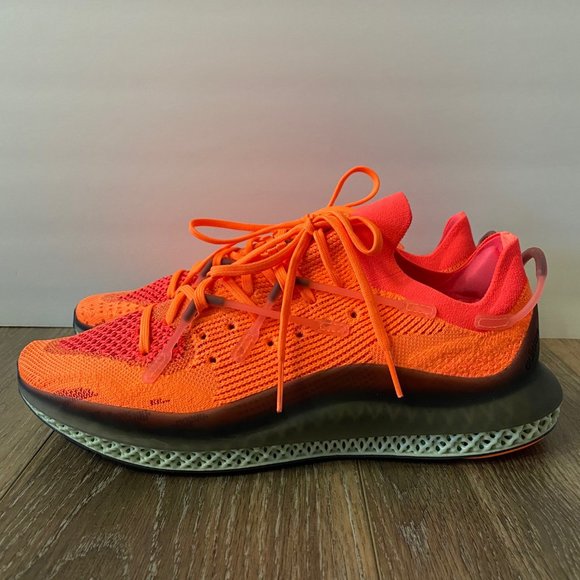 Adidas 4D Fusio Prime Knit Running Shoes Screaming Orange FY5929 Men Size 12 NEW main image 7